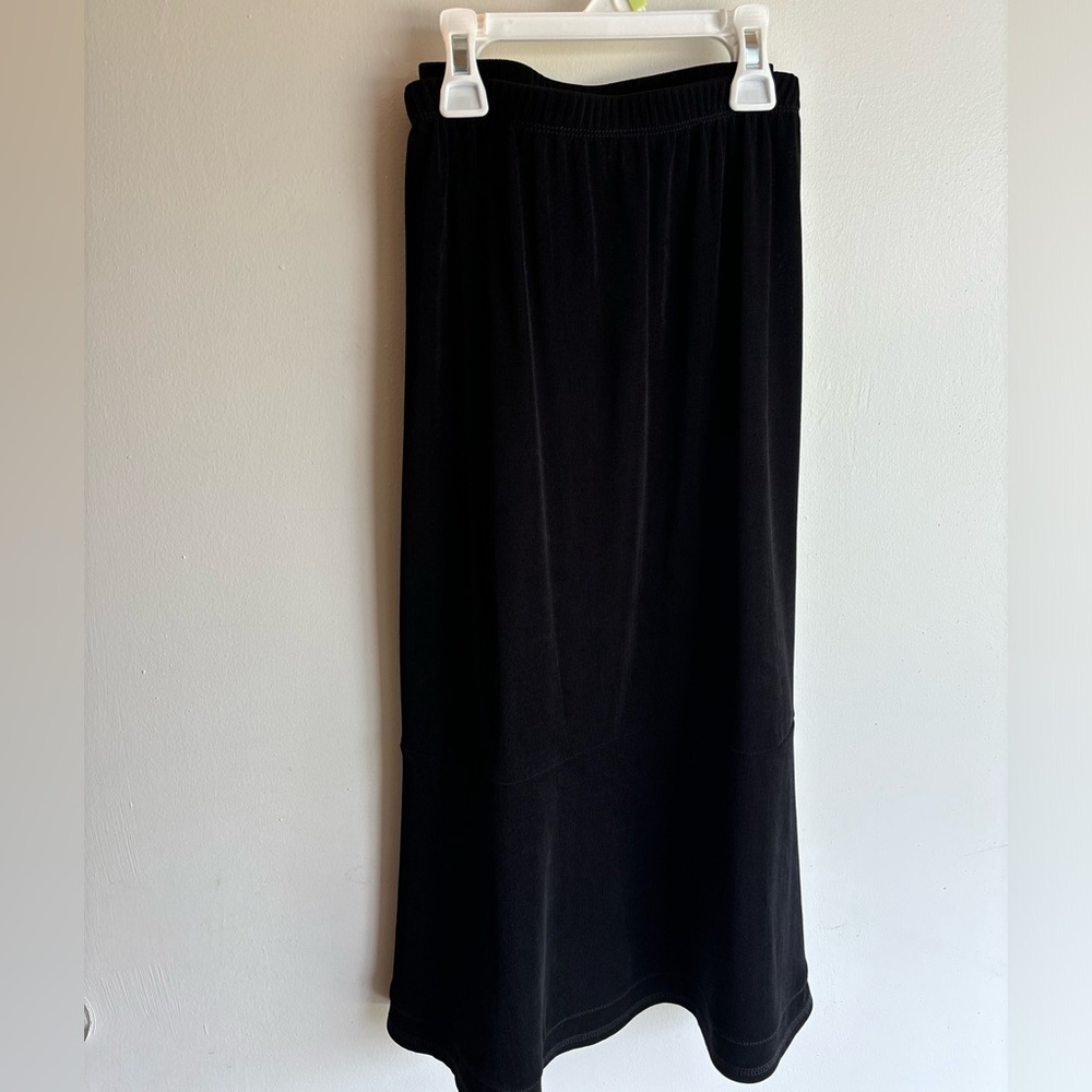 Vintage 90s Slinky Black Black Women's Skirt
